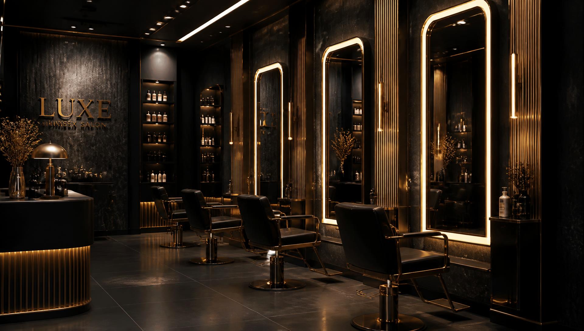 Styling floor at Dhun Unisex Salon